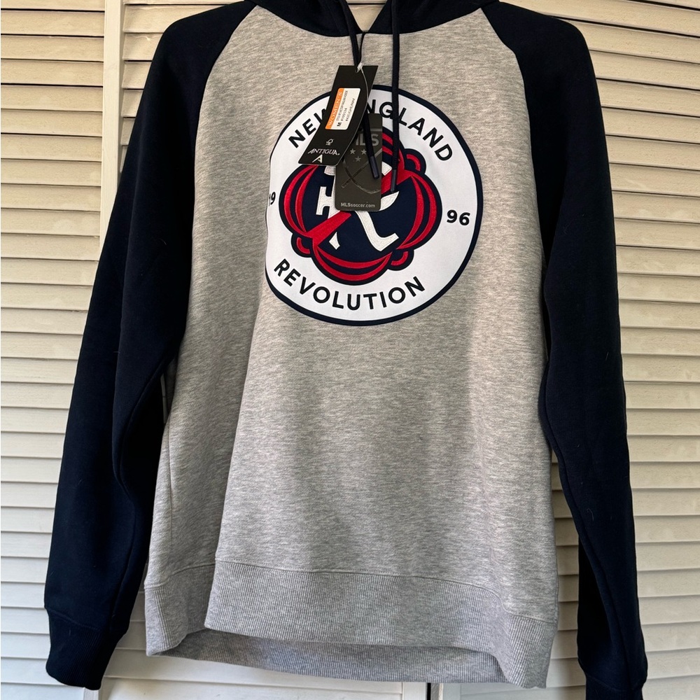New England Revolution Hoodie in Gray and Black